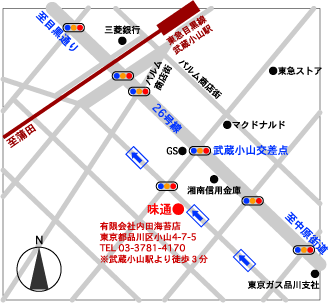内田海苔店近郊地図